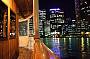 The beautiful skyline at night.