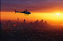 The romantic sunset flight
