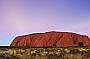 Postcard picture of Uluru 