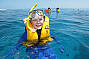 Snorkelling is easy and fun