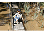 Chris On The Swinging Footbridge At Rocky Station