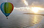 Sunrise hot air balloon flight over Byron Bay