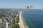 Flying over the Gold Coast