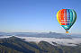 Sunrise hot air balloon flight over Byron Bay