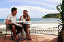 Dining at Noosa beach
