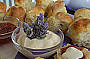 Lavender infused scones, jam, cream & refreshing tea