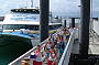 Passengers arriving at Nelly Bay Terminal