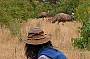 Guide searching out Emus in the bush!