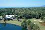 Ariel view of clubhouse & aquatic driving range