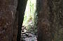 Walking through cave like formations