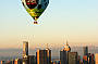 Sustainability balloon over Melbourne