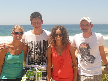 Lauren & Scott from Sctland with cast members